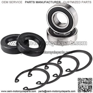 Golf Cart Rear Axle Bearing & Seal Kits Fits EZGO Marathon, Medalist & TXT/RXV Electric Carts 1978 UP, Bearing Shaft Kit Replace OEM# 611931, 620343, 70181-G01,15112G1, 230-889, 82705-78