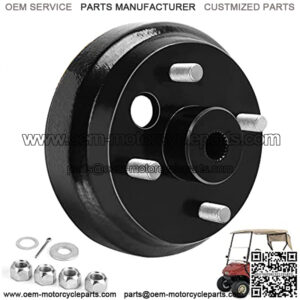 Golf Cart Brake Drum Hub Assembly for EZGO TXT PDS 1982-up Electric & 1982-1993 2-Cycle Gas, Replace OEM# 19186G1P