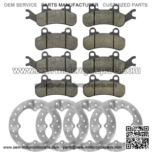 Can-Am Maverick/Max X3 2017 Front & Rear Brake Rotors w/Brake Pads