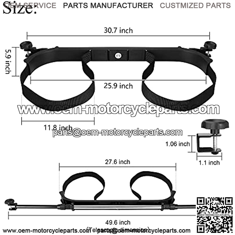 Universal Golf Cart Rear Seat Bag Holder Attachment Bracket for Club Car EZGO Yamaha?? - Image 3