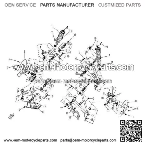 Front Upper Left Swing Arm CFMOTO 500 X5 9010-050400