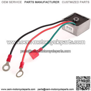 Golf Cart Voltage Regulator Rectifier fit EZGO TXT&RXV 1994-UP Gas,Club Car 1984-1991, Columbia/ParCar 1982-1994,Replace OEM 27739-G01,27739G01,435203