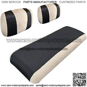 Golf Cart Seat Covers for Yamaha G2 G9 G16 G19 G22 & Club Car DS Pre-2000, E-Z-GO Marathon, Washable Breathable Air Polyester Mesh Cloth, Cool in Summer and Warm in Winter