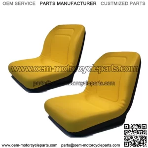 (2) Yellow High Back Seat fit John Deere Gator TX, Gator XUV, Gator 4x2 HPX, 4x4
