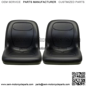 John Deere Gator Pair (2) Black Vinyl Seats fit Turf TX TXTurf Worksite and XUV