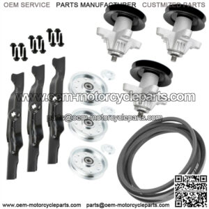 Spindle Blade Belt Pulley Mulching Kit fits MTD Cub Cadet RZT 50" Deck RZT50