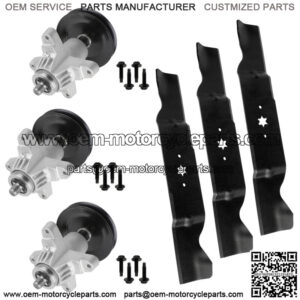 Spindles Mulching Blade Deck Kit for MTD Cub Cadet Craftsman ZT54 ZTL8000