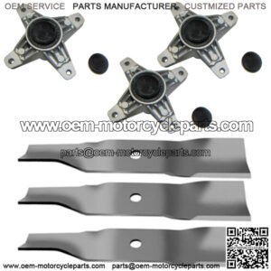 44 Deck Spindle Blade Kit Combo Set Enforcer Z-Force 44 Tractor" Fits Cub Cadet