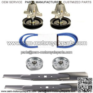 Deck Rebuild Kit Spindles Blades Pulleys Belt for K014 LTX 1040 2010-2014