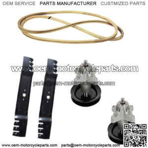 Deck Rebuild Kit-Blades Spindles Belt Fits Cub Cadet 42" LT 1042 LT1042 MTD