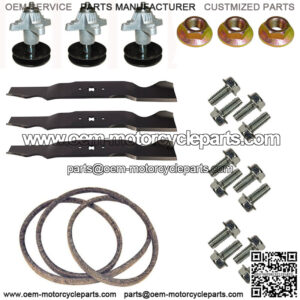 Standard Blades-Spindles-Belt-Hdwr Kit 918-04608 for Cut Cadet 54" RZT54 RZT-54
