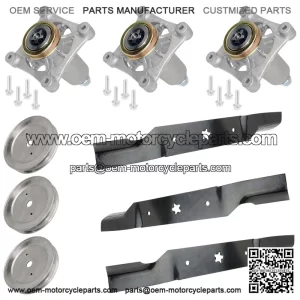 21549017 / 21546127 54-Inch Deck Spindle with Pulley & Blade for Ariens (Part #936096, 936097)