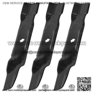 48" Deck Blade & Nut Kit for John Deere 145 155C LA130 LA140 X140 Z245 Mowers