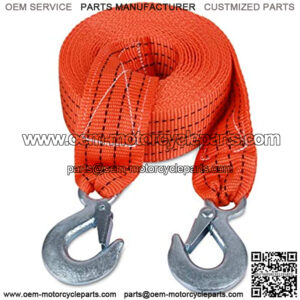 Tow Strap with Hooks 2in X20Ft Recovery Strap 10,000LB Break Strengthened Towing Rope for Towing Vehicles in Roadside Emergency