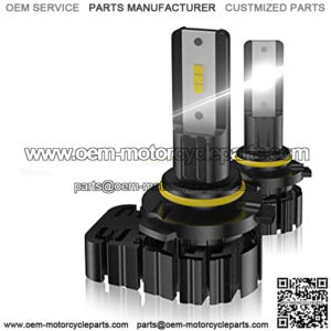 Can Am Outlander 650 850 1000 Headlights LED High Beam, Can-Am Spyder RT Commander Renegade Headlight Bulbs 415129249, Plug and Play 6000K Cool White LED Conversion Kit, 2-Pack