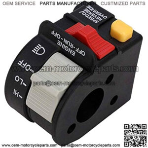 Handlebar Headlight Switch,Hi/Lo/Off Beam Light/Kill/Stop, 4010591, 4010560, 4010422 fit for 2001-2005 Polaris Sportsman 400 500 700 Magnum 325 330 Scrambler Xpedition Trail Boss ATP