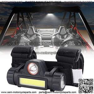 UTV Dome Light Roll Bar Cage Mount Interior Lights Compatible with Polaris RZR Can Am Talon Kawasaki Golf Cart Boat Off-Road-Work for 1.25"-2.0" Roll Bar or Ironwork