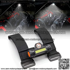 UTV Dome Light Roll Bar Mount Interior Lights Embroidered American Flag Compatible with Polaris RZR Can Am Talon Kawasaki Golf Cart Boat Off-Road-Work for 1.75-2 Bar or Ironwork