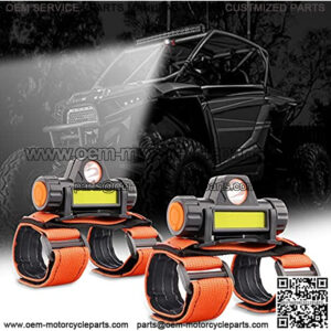 UTV Dome Light Roll Bar Mount LED Light Interior Lights Work Lights Compatible with UTV ATV Polaris RZR Golf Car Truck Off-Road Pickup Boat (2PCS)