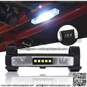 UTV Dome Light UTV Interior Light Universal Roll Bar Mount LED Light Utility Roll Cage Light Courtesy Light for UTV SXS Polaris RZR Can Am ATV Truck Car Off Road Kawasaki Golf Car