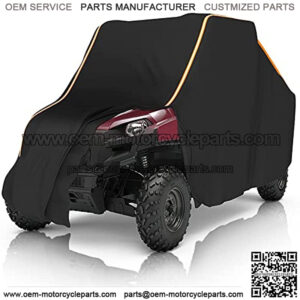 Cover Compatible with Ranger 2-seat, UTV Covers Waterproof All Weather Storage with Reflective Strips Compatible with Polaris RZR, Can-Am, Kawasaki, Protect SxS from Rain, Snow, Dirt, Debris