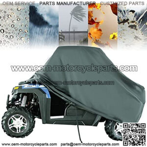 Hisun UTV Cover Windproof Rainproof for CFMOTO Uforce Zforce 500 600 800 1000, Yamaha Cover, Polaris Ranger, Coleman UTV, Axis UTV Cover Accessories