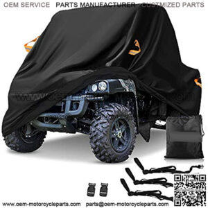 UTV Cover, Waterproof Heavy Denier Oxford Cloth Material for Polaris RZR Yamaha Can-Am Defender Honda Pioneer Kawasaki Mule Teryx 2-3 Passenger