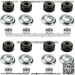 Golf Cart Shock Bushing Kit Fits EZGO 1989-Up TXT Marathon Golf Cart and Club Car 1982-Up DS and Precedent Two or Four Front/Rear Stud, Replaces OEM# 1011415