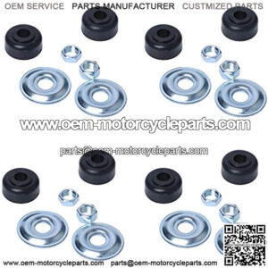 1011415 Golf Cart Shock Bushing Kit for Compatible with EZGO TXT 1989-Up Marathon Golf Cart Precedent Two or Four Front Rear Stud Club Car 1982-Up DS Rubber Bushing Retainer Washers Nut (Set of 4)
