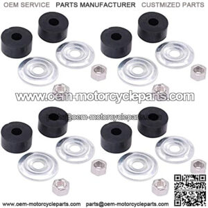 Shock Bushing Kit for EZGO 1989-Up TXT Marathon for Club Car DS Precedent 1982-Up Gas/Electric Golf Cart Front Rear Stud 1011415 Set of 4