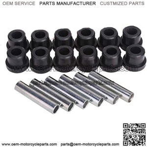 Golf Cart Rear Leaf Spring Bushing Kit for EZGO TXT/Medalist 1994-up, Club Car DS 1992-up, 12 Bushings 6 Metal Spacers