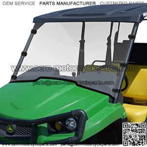 UTV Full Windshield -StarknightMT PC Hard Front Windshield Compatible with Gator XUV 550 560 560E 590E 590i 590M Used with Tops