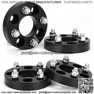 4x4 to 4x4 Wheel Spacers for Golf Cart, 1" ATV Wheel Spacer Fits for EZ GO EZGO Club Car, 25mm Thick 4x101.6mm Thread Pitch 1/2" x20 Hub bore 62mm, Black 4PCS