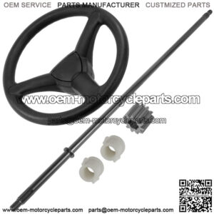 Steering Wheel & Shaft w/ Gear For John Deere E100 E120 E130 E140 E150