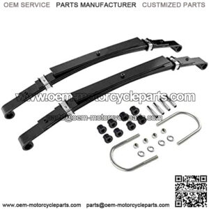 Parts Company Heavy Duty Rear Leaf Springs for Club Car DS Golf Cart 1982+ (4 Leafs/Set of 2), Bushing Kits & U Bolt Kits Included