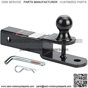 3-in-1 ATV Towing Hitch Ball Mount Adapter with 2" Ball, Hollow Shank