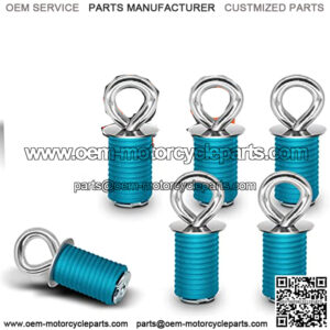 6pcs ATV Anchors,Upgrade ATV Tie Down Anchors for 1" Lock & Ride Holes,Compatible with Polaris RZR 900 1000 XP Turbo Sportsman 450 570 850 ACE (DO NOT FIT Ranger Models)