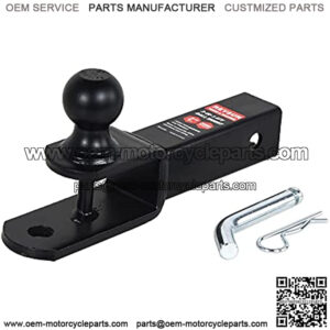864209 3 in 1 ATV/UTV Trailer Hitch Towing Ball Mount with 2 inch Trailer Ball, Fits 2 inch Hitch Receiver