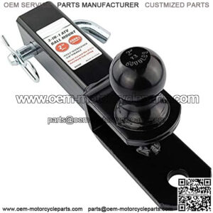 ATV/UTV Trailer Hitch Towing Ball Mounts, 2-Inch Ball, Clevis Pin, Fits 2-Inch Receiver