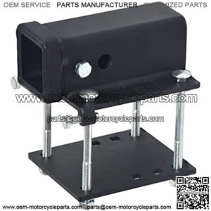 Bolt-on RV Bumper Hitch Receiver Adapter Fits 3-4" Beam, 2" Receiver, Trailer Accessories Best for Mounting Bike Racks & Cargo Carriers