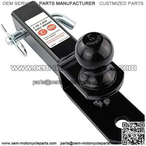 TV/UTV Trailer Hitch Towing Ball Mounts , 2-Inch Ball, Clevis Pin , Fits 2-Inch Receiver