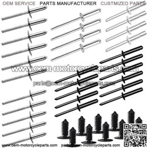 EZGO Rivet Kit Complete OEM Body Hardware with 10 PCS Plastic Fastener Tree Rivets for E-Z-GO TXT Golf Cart Gas/Electric 1995 to Now
