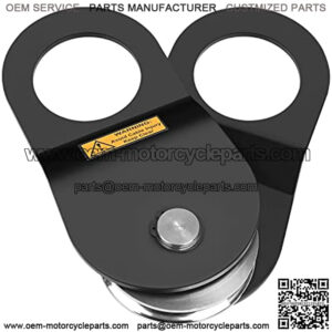 10 Ton Winch Snatch Block, Snatch Block Pulley 22000lbs Capacity, Winch Snatch Block Pulley Recovery Accessory for Truck Tractor ATV UTV Black