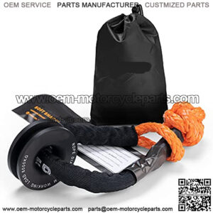 Synthetic Soft Shackle with Winch Ring,Recovery Ring Snatch Rope Towing Straps Block Pulley Kit Winch Accessories for Off-Road ATV UTV Jeep Trailer Truck SUV 4x4