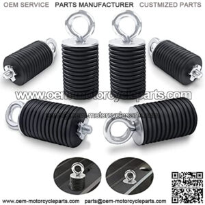 Tie Down Anchors,UTV Lock and Ride 2" Bed Anchor Compatible with Polaris General Ranger 500 570 1000 XP 900 800 700 with 1-7/16" Hole(6 Pcs,Black)