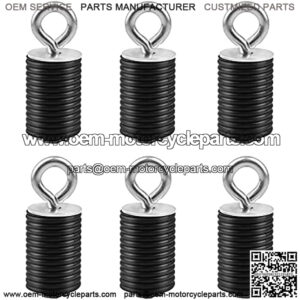 UTV Bed Tie Down Anchors General Tie Down Anchor Black Compatible with Polaris Ranger/General 500 700 800 900 1000 (Up to 2021) 2" Long Anchors Set of 6