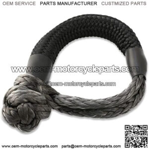 Synthetic Soft Shackle,7/16 Inch X 20 Inch (41,000lbs Breaking Strength) UHMWPE Soft Shackle Recovery Rope with Protective Sleeve for Off Road Sailing SUV ATV 4X4 Truck Jeep Climbing Towing