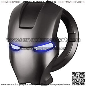 Techouter Car Engine Start Button Cover,GM Ignition Switch Decorative Cover,Lron Man car Start Ring with Scratch-Resistant Decorative Stickers??Black??