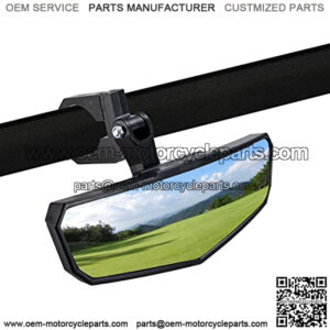 UTV Center Rear View Mirror with 1.65"-2" Mount Compatible with Polaris RZR Can-Am X3 Kawasaki Honda Yamaha Arctic Cat Talon