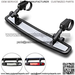 Universal UTV Mirrors, Aluminum Alloy Material,2022 New RZR Rear View Mirror for 1.5" to 2" Roll Cage, Adjustable for Best View, Compatible with Polaris RZR,Can Am X3,Kawasaki Mule,Honda Pioneer SXS